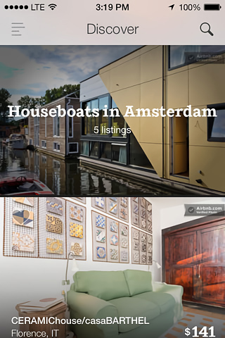 Airbnb for iPhone in 2013