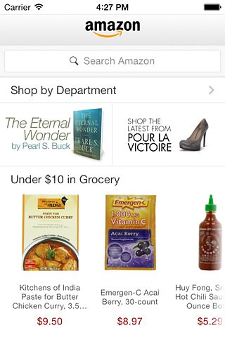 Amazon Mobile for iPhone in 2013