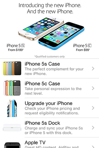 Apple Store for iPhone in 2013