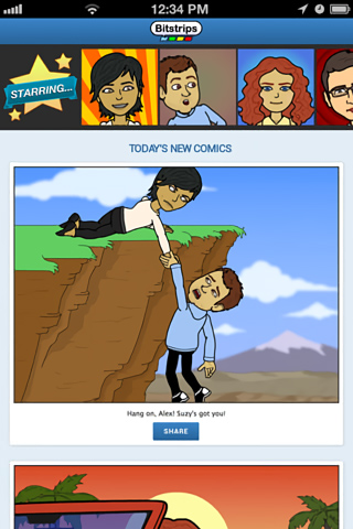 Bitstrips for iPhone in 2013
