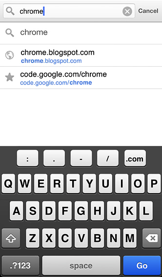 Chrome for iPhone in 2013
