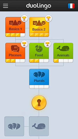 Duolingo for iPhone in 2013