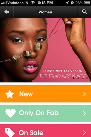 Fab.com for iPhone in 2013