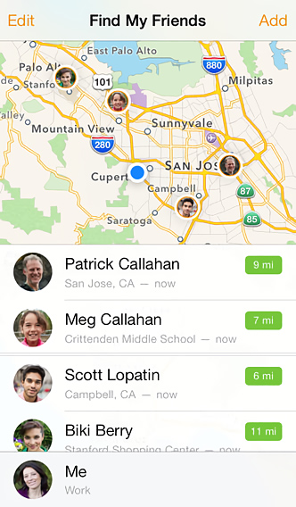 Find My Friends for iPhone in 2013 – Find My Friends