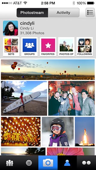Flickr for iPhone in 2013 – Photostream