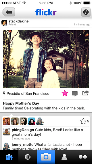 Flickr for iPhone in 2013