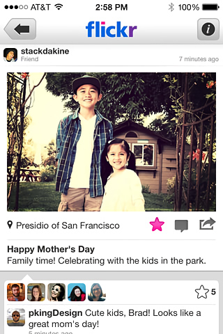 Flickr for iPhone in 2013