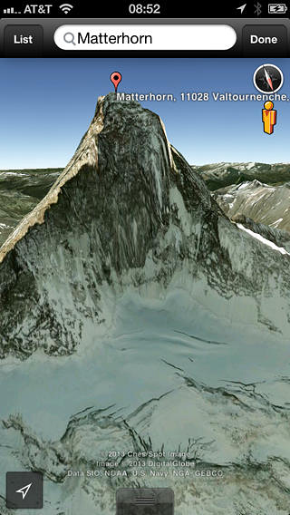 Google Earth for iPhone in 2013