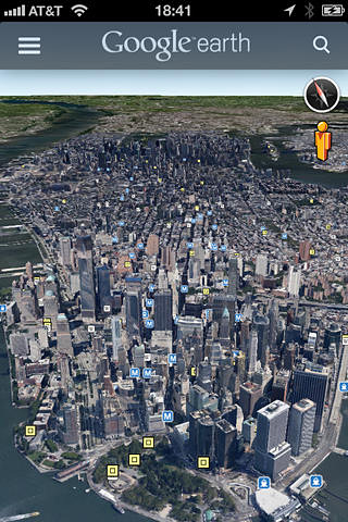 Google Earth for iPhone in 2013