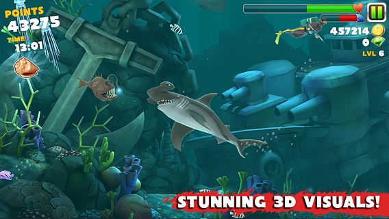 Hungry Shark Evolution for iPhone in 2013 – Stunning 3D visuals