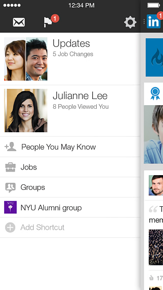 LinkedIn for iPhone in 2013