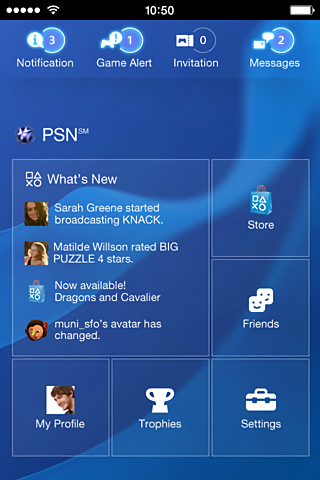 PlayStation App for iPhone in 2013