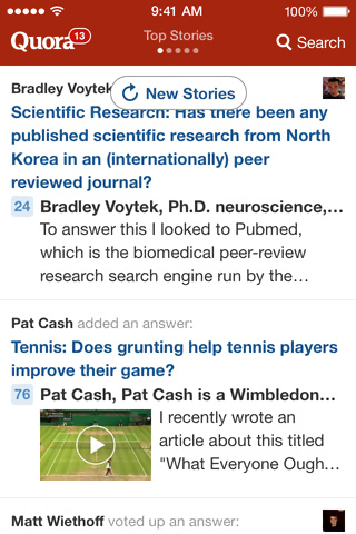 Quora for iPhone in 2013