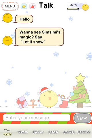 SimSimi for iPhone in 2013 – Talk