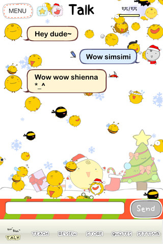 SimSimi for iPhone in 2013 – Talk