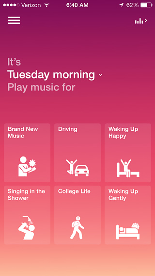 Songza for iPhone in 2013