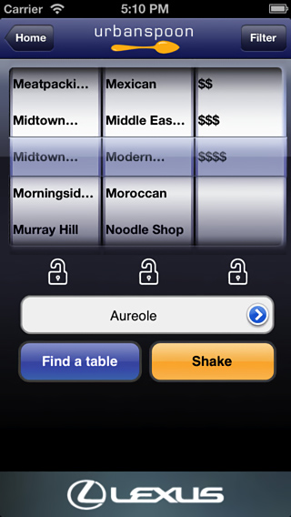 Urbanspoon for iPhone in 2013