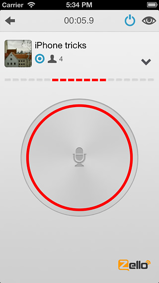Zello Walkie Talkie for iPhone in 2013