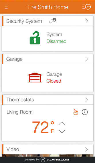 Alarm.com for iPhone in 2014