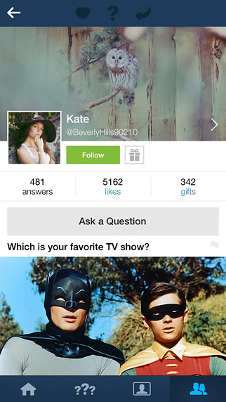 Ask.fm for iPhone in 2014 – Profile