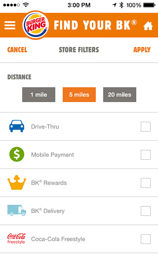 Burger King for iPhone in 2014 – Find your BK