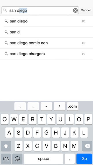 Chrome for iPhone in 2014 – Search