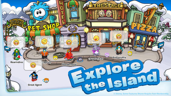 Club Penguin for iPhone in 2014 – Explore the Island