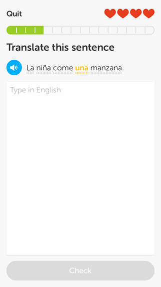 Duolingo for iPhone in 2014