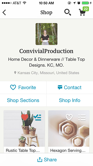Etsy for iPhone in 2014 – Shop