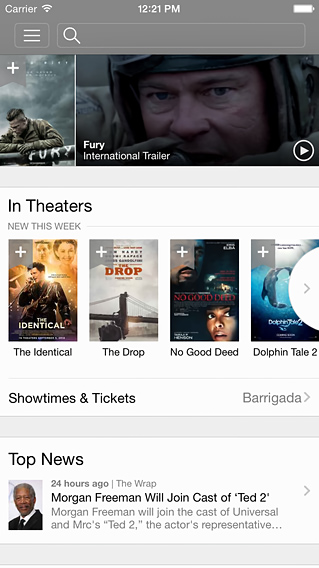 IMDb Movies & TV for iPhone in 2014 – In Theaters