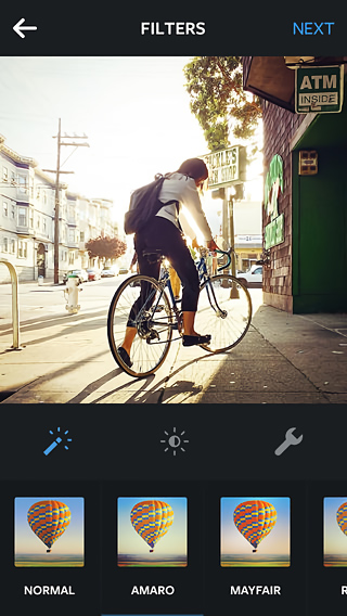 Instagram for iPhone in 2014 – Filters