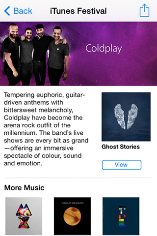 iTunes Festival for iPhone in 2014