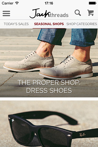 JackThreads for iPhone in 2014