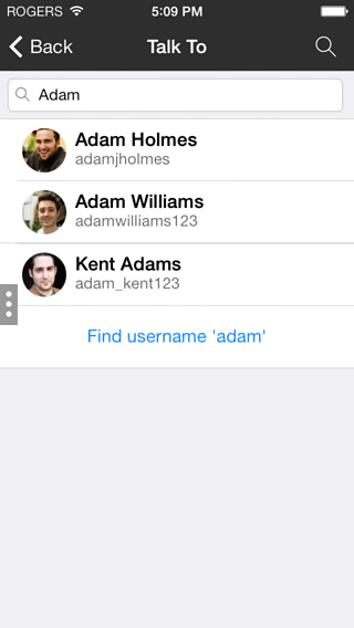 Kik for iPhone in 2014 – Talk To