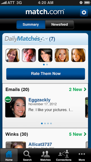 Match.com for iPhone in 2014 – Summary
