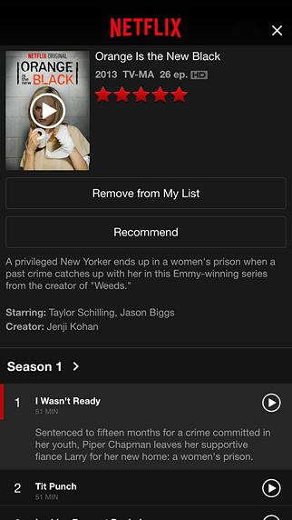 Netflix for iPhone in 2014
