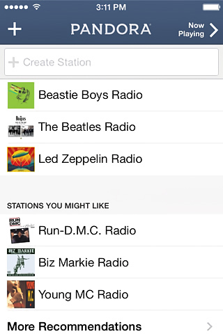 Pandora Radio for iPhone in 2014