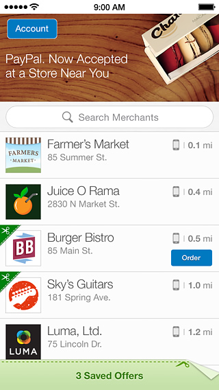 PayPal for iPhone in 2014