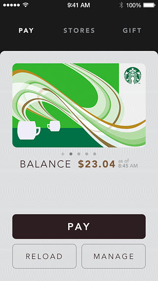 Starbucks for iPhone in 2014 – Pay