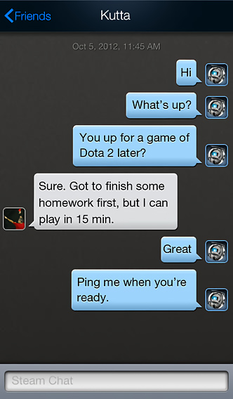 Steam Mobile for iPhone in 2014