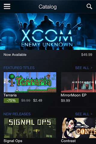 Steam Mobile for iPhone in 2014