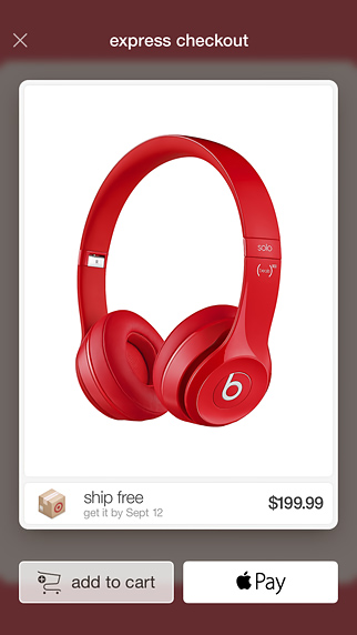 Target for iPhone in 2014 – Express Checkout