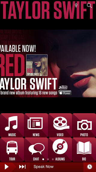 Taylor Swift for iPhone in 2014