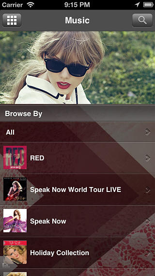 Taylor Swift for iPhone in 2014 – Music
