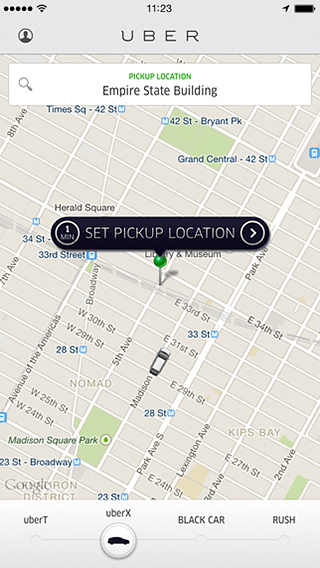 Uber for iPhone in 2014