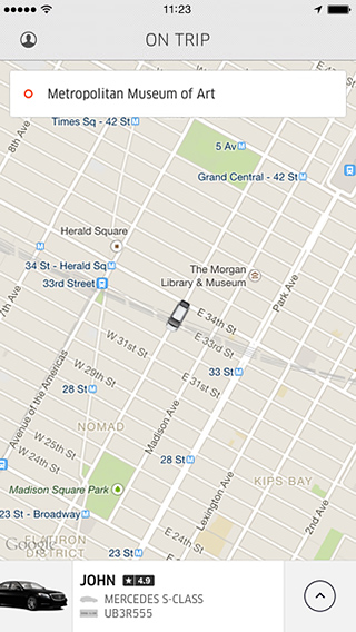 Uber for iPhone in 2014