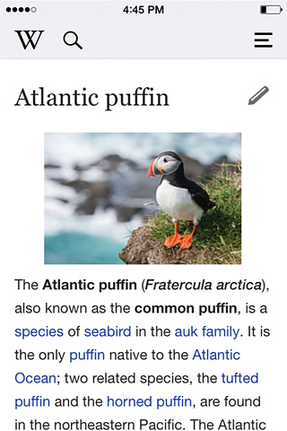 Wikipedia Mobile for iPhone in 2014