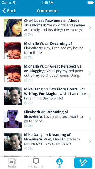 WordPress for iPhone in 2014 – Comments