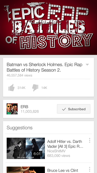 YouTube for iPhone in 2014