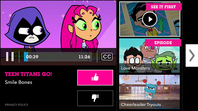 Cartoon Network for iPhone in 2015